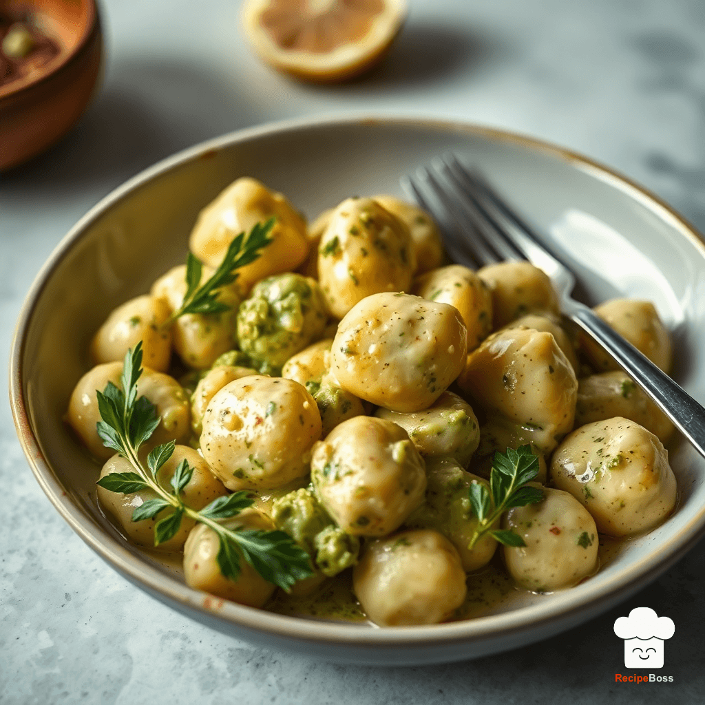 Creamy Pesto Gnocchi