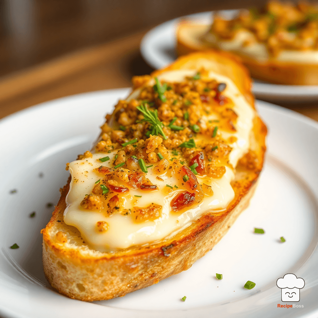 Crispy Provolone Garlic Toast