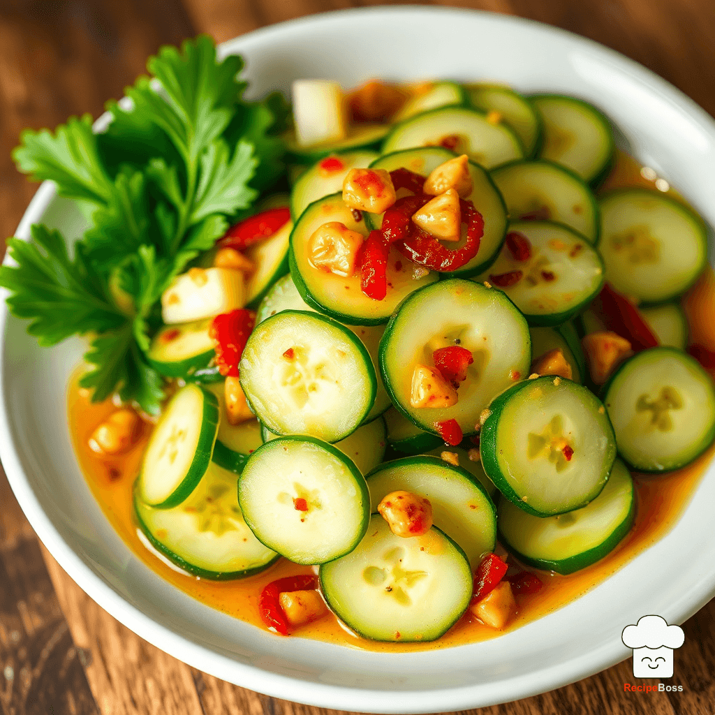 Quick Cucumber Salad with Savory Chili Oil