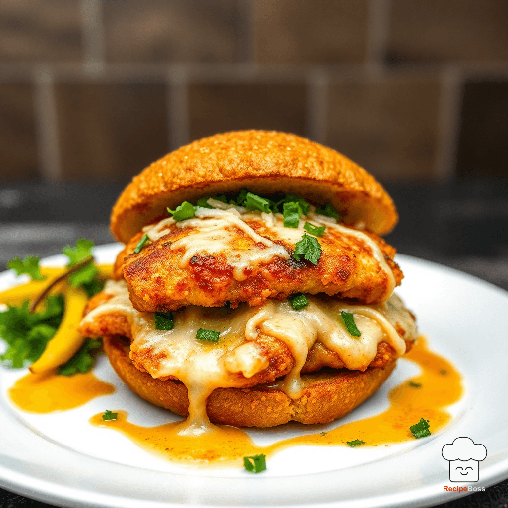 Crispy Chicken Parmesan Sandwich Delight