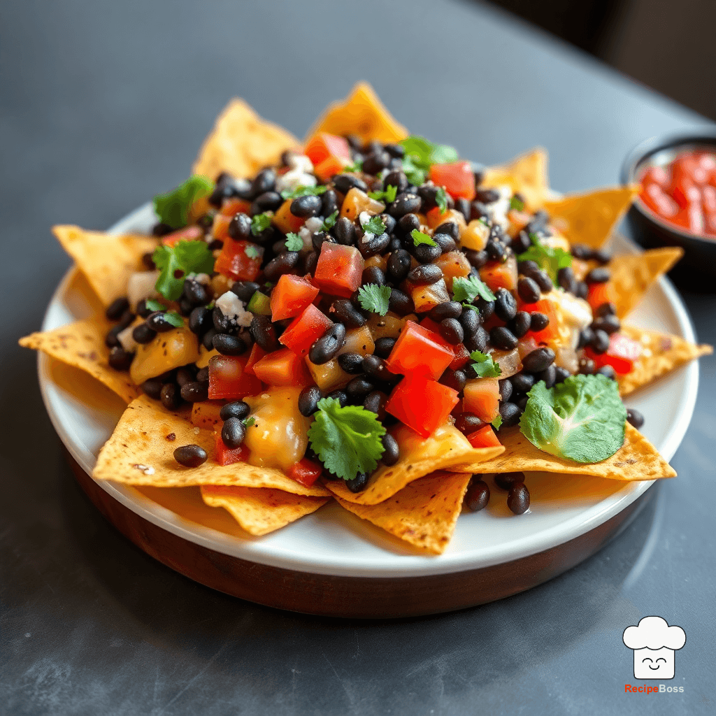 Vegetarian Black Bean Nachos