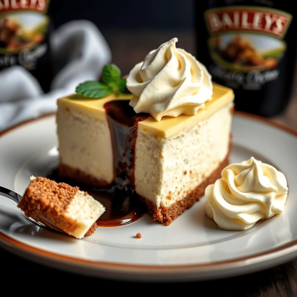 Classic Baileys Irish Cream Cheesecake