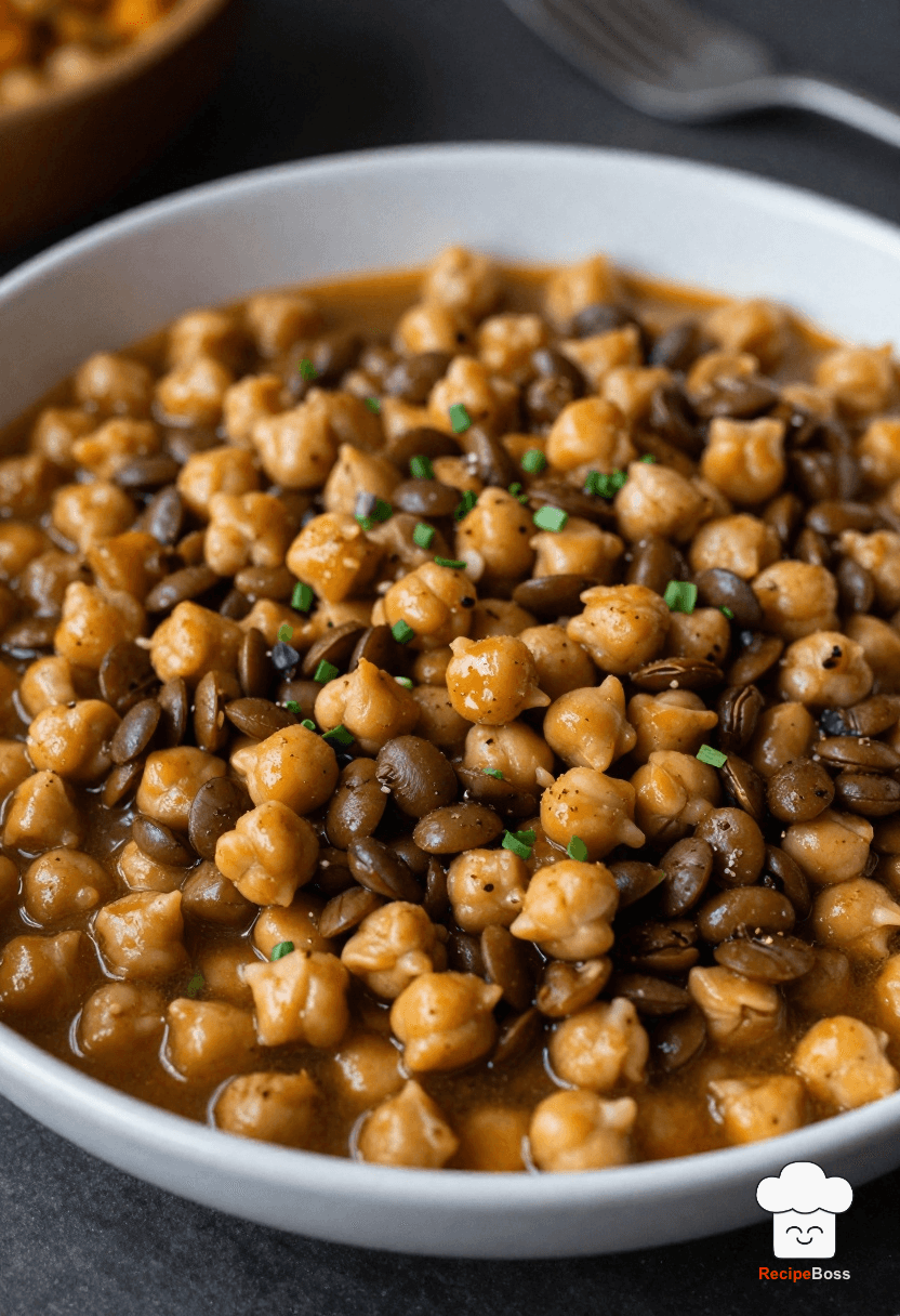Classic Moroccan Spiced Chickpeas and Lentils Stew