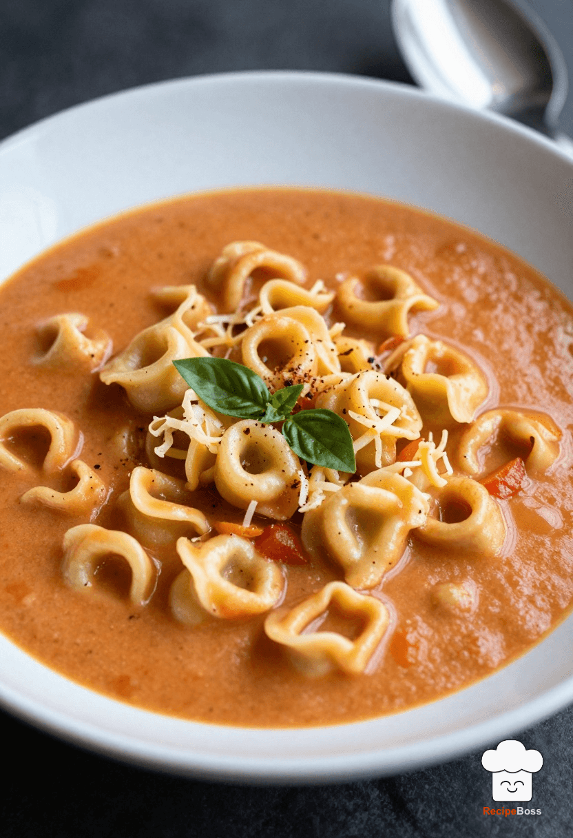 Creamy Tomato Tortellini Soup