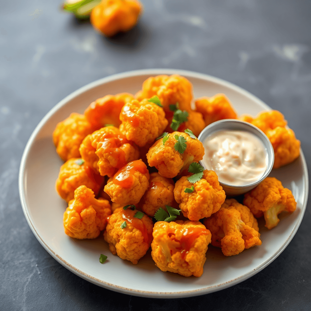 Air Fryer Buffalo Cauliflower