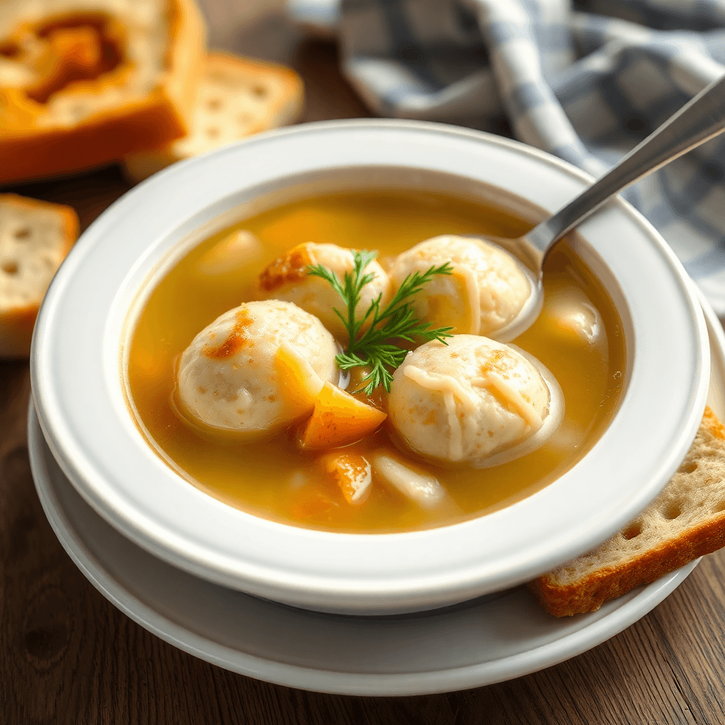 Classic Kosher Chicken Matzo Ball Soup