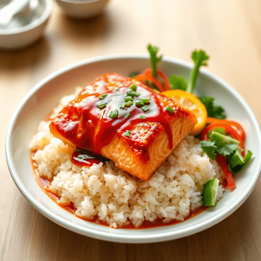 Gochujang Glazed Salmon Bowl