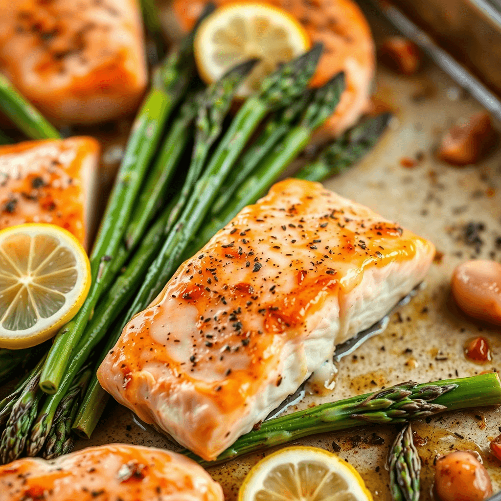 Simple Salmon and Asparagus Bake
