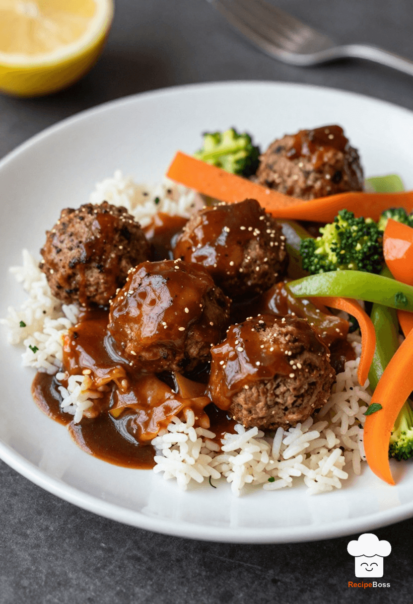 Classic BBQ Turkey Meatball Bowls