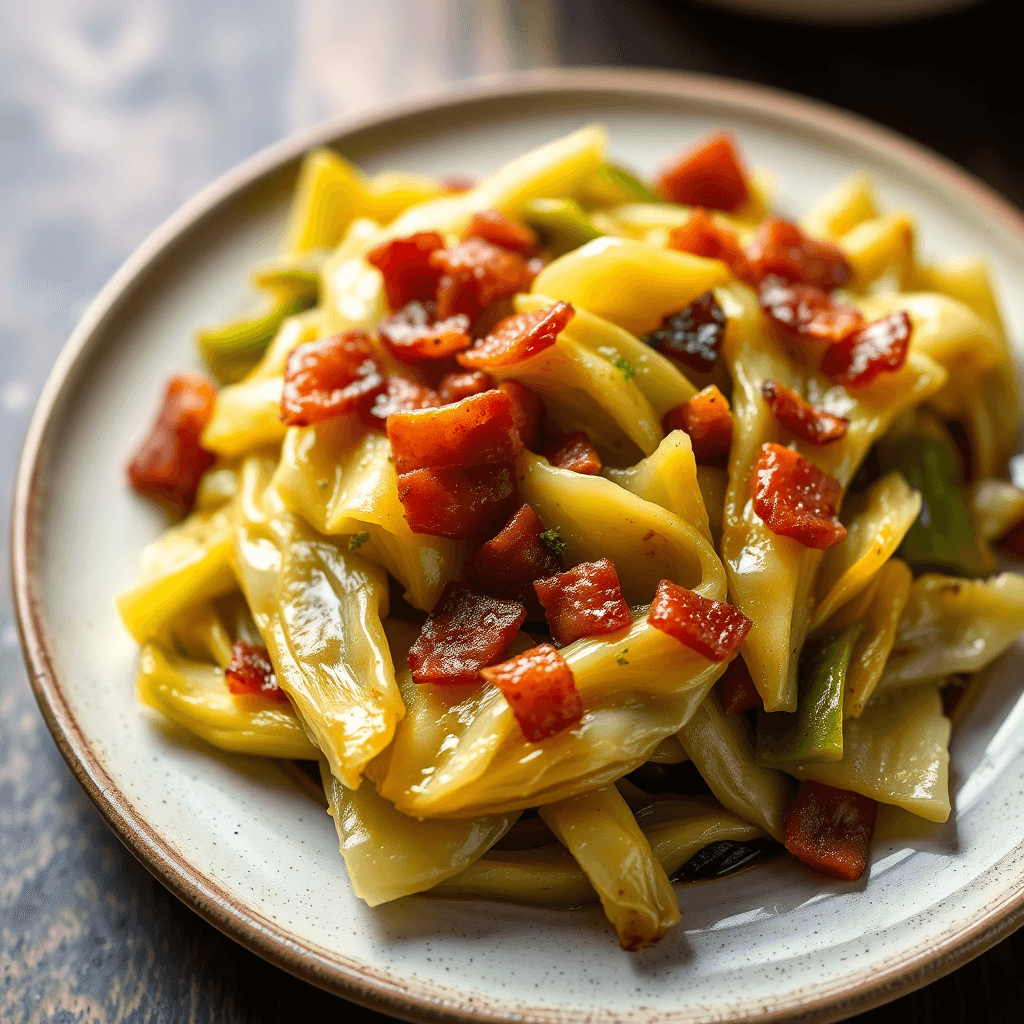 Braised Cabbage with Bacon