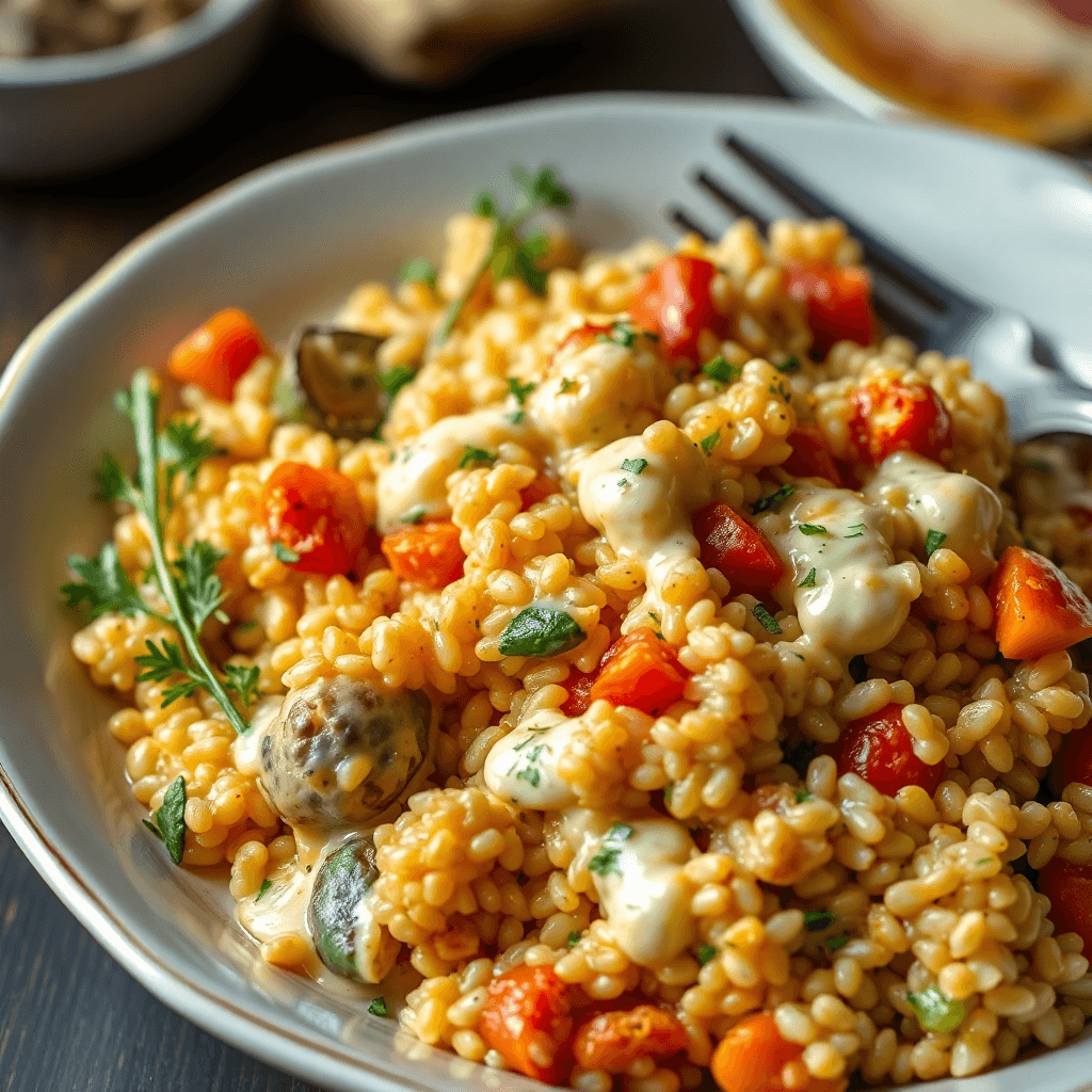 Cheesy Baked Farro