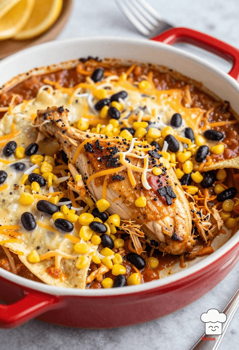Creative Rotisserie Chicken Enchilada Skillet
