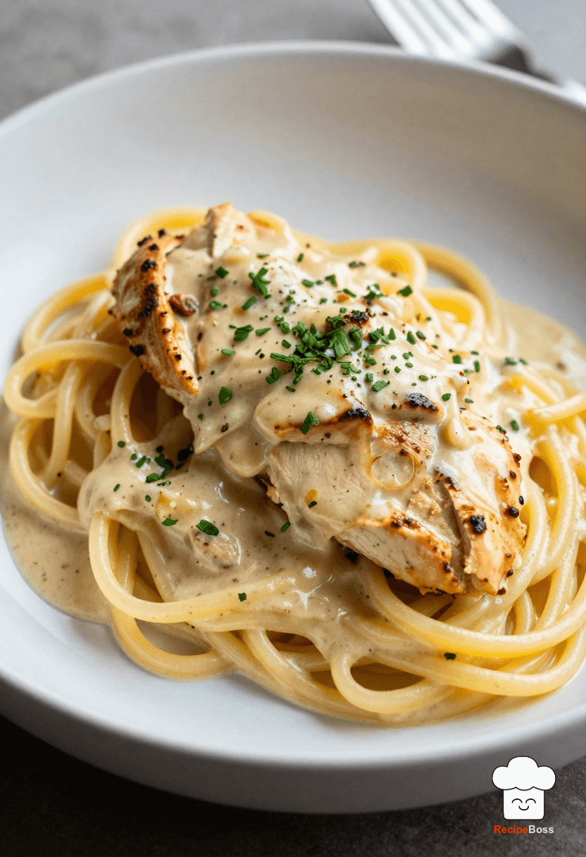 Creamy Marsala Chicken with Pasta