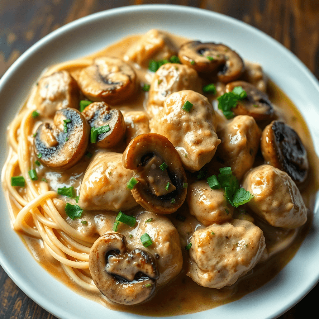 Creamy Mushroom Chicken Skillet