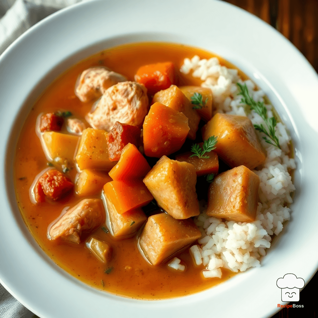 Hearty Chicken and Root Vegetable Stew
