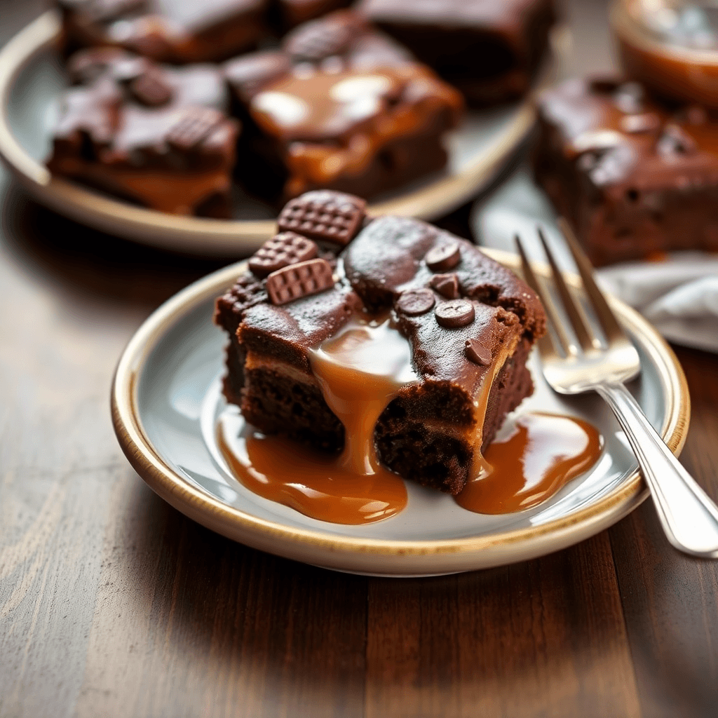 Classic Salted Caramel Brownies
