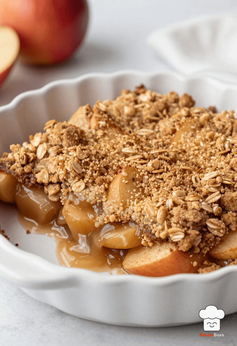 Classic Apple Crisp with Spiced Brown Sugar Oat Streusel