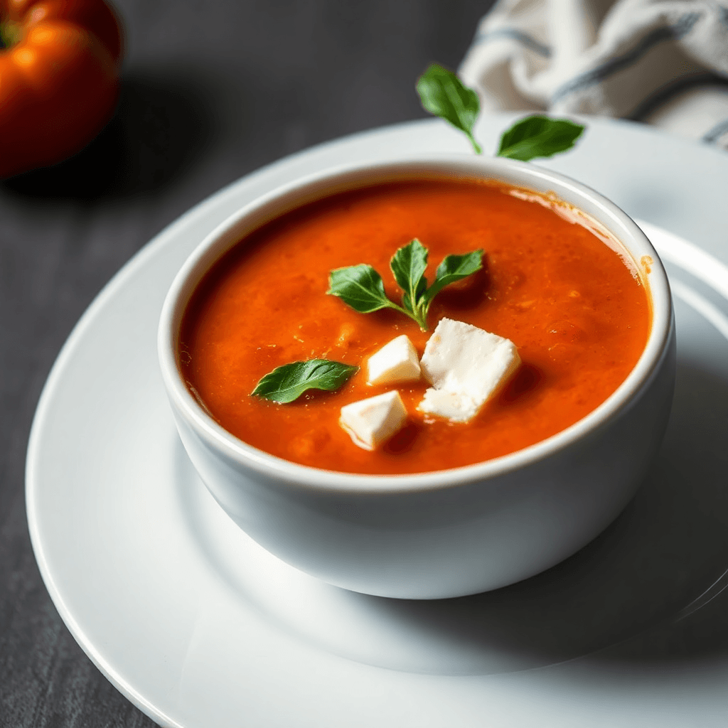 Quick Tomato Feta Soup