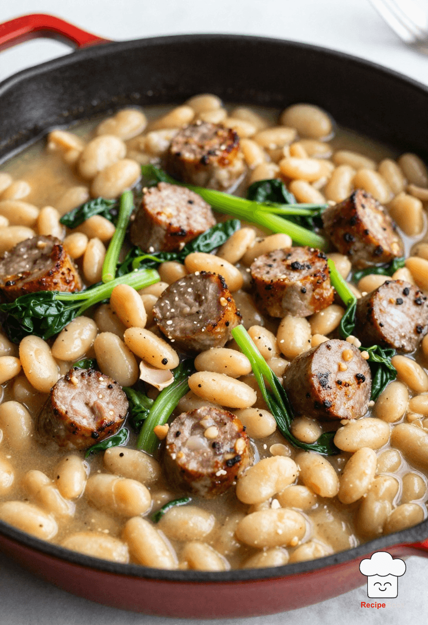 Tuscan White Bean and Sausage Skillet
