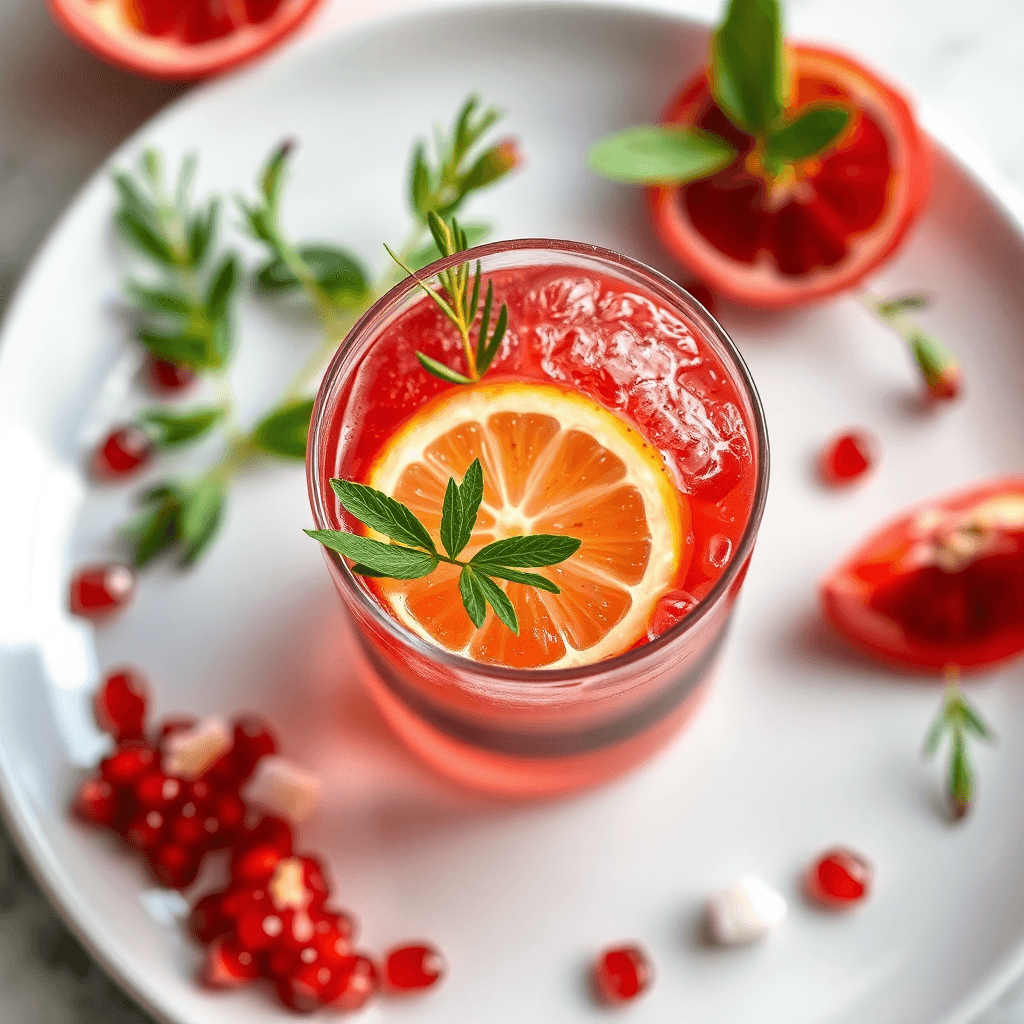 Pomegranate Gin Fizz