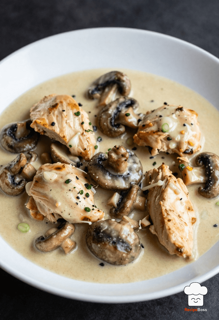 Creamy Garlic Butter Skillet Chicken with Mushrooms