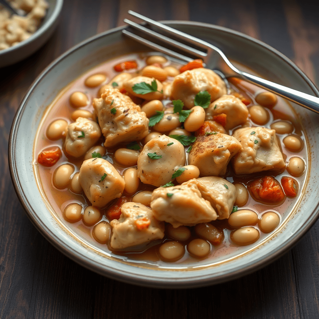 Rustic Chicken and Cannellini Bean Stew