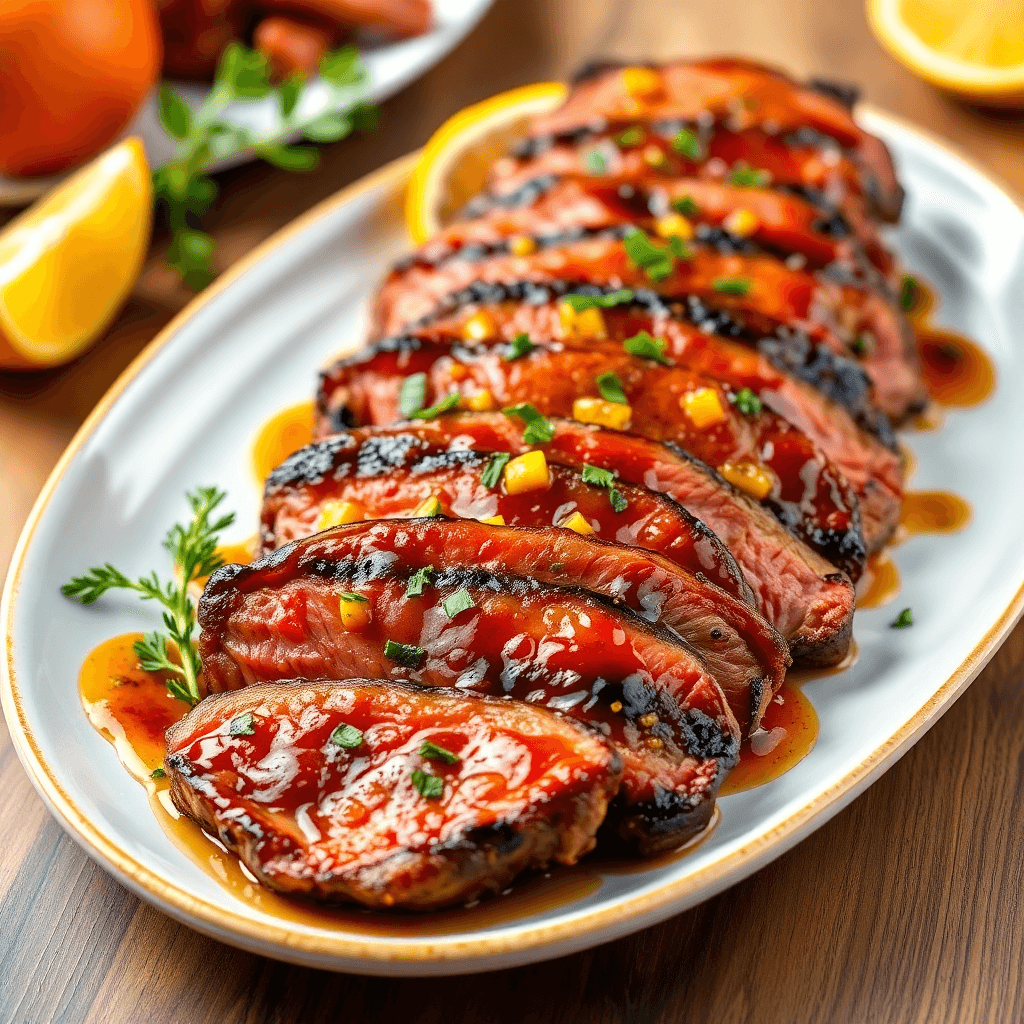 Citrus-Soy Flank Steak