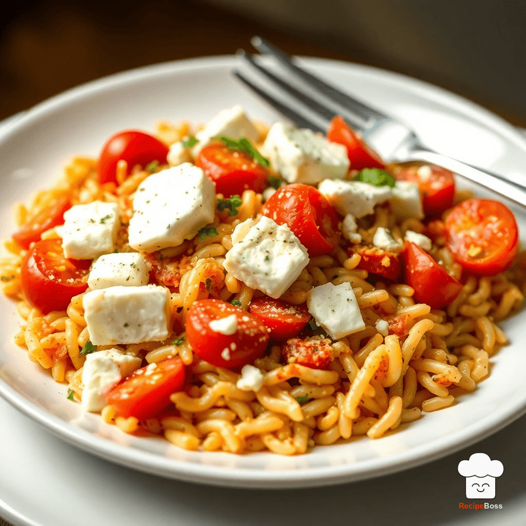 Baked Feta Tomato Orzo