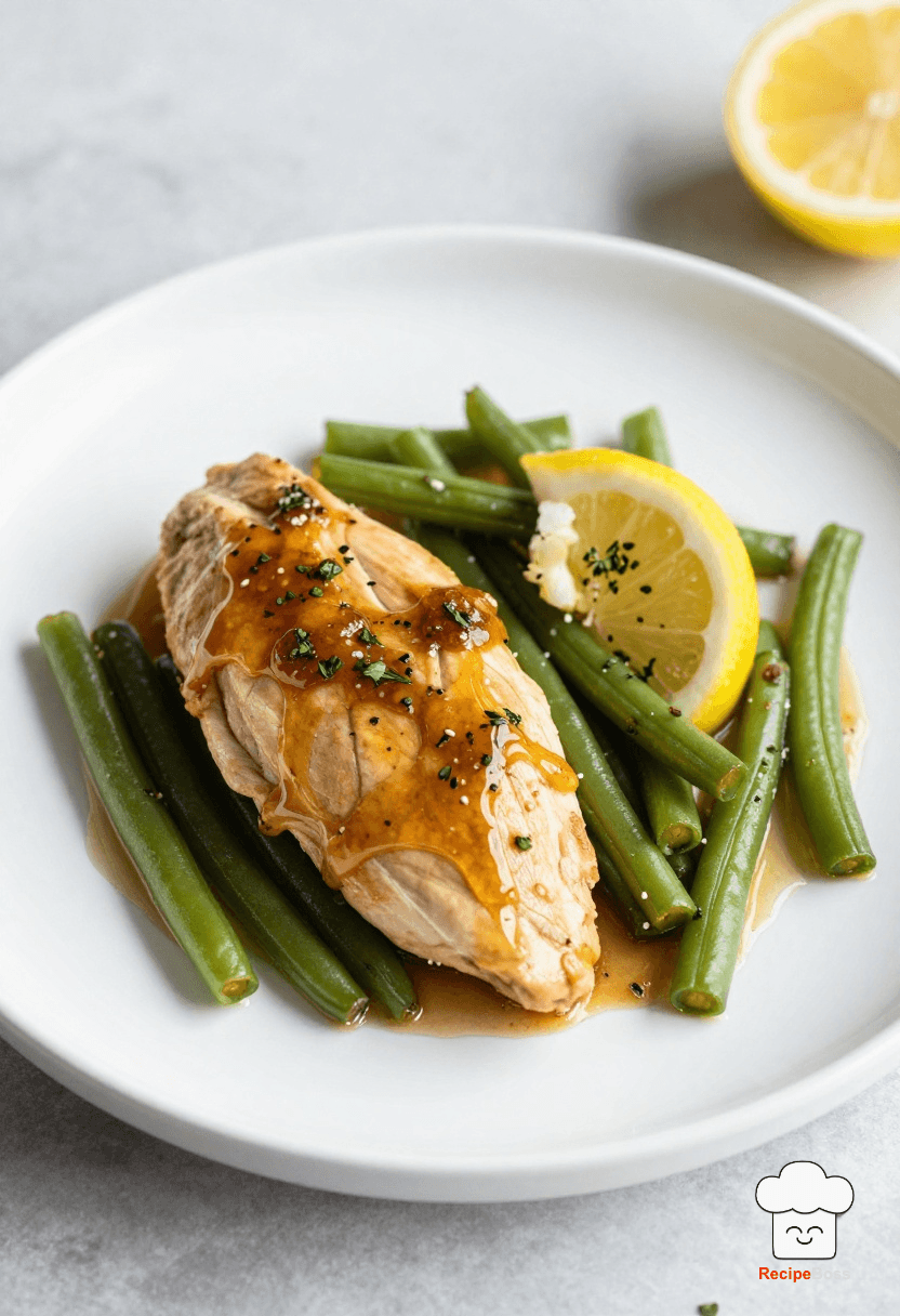 Honey Garlic Chicken and Green Beans with a Lemon-Herb Twist