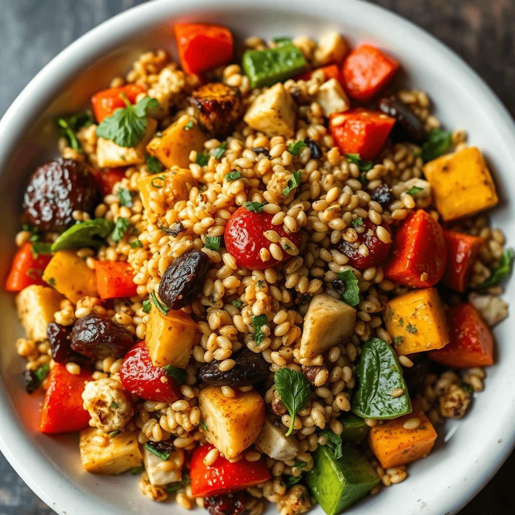 Farro Salad with Roasted Vegetables