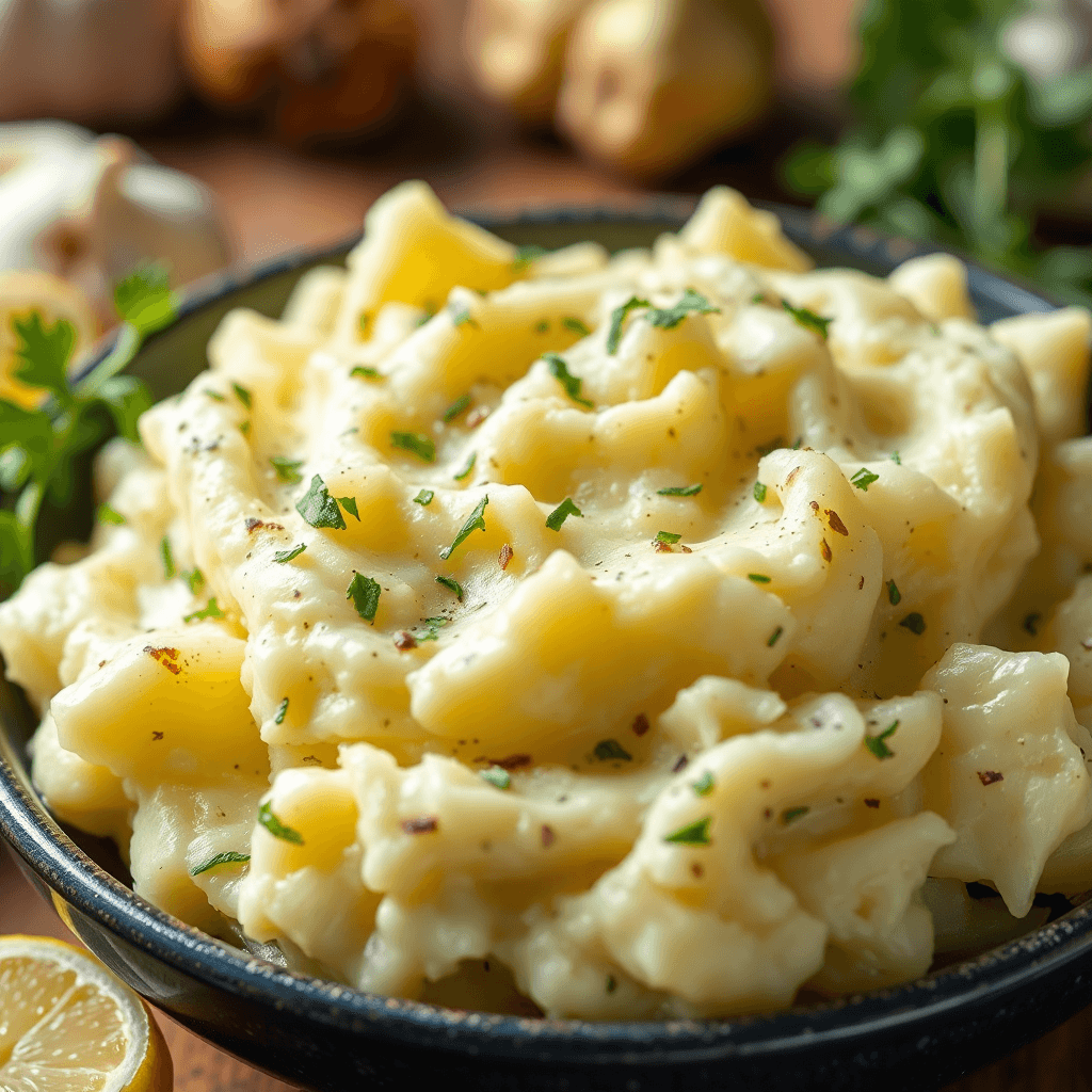 Garlic Herb Mashed Potatoes