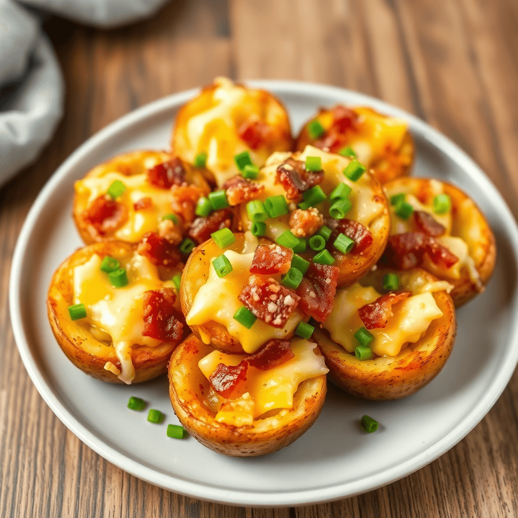 Air Fryer Loaded Potato Bites