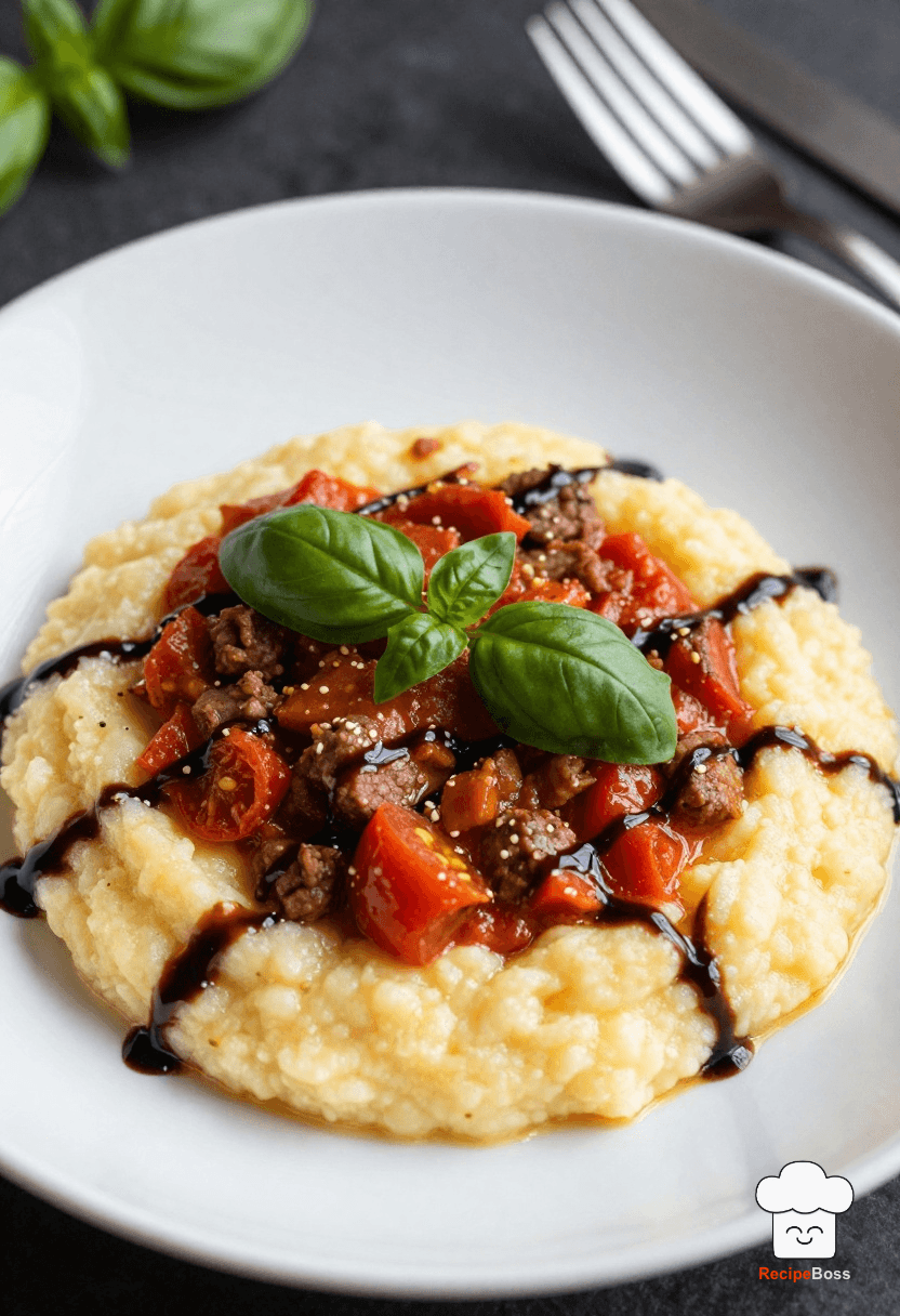 Creative Italian Sausage and Tomato Polenta Bowl