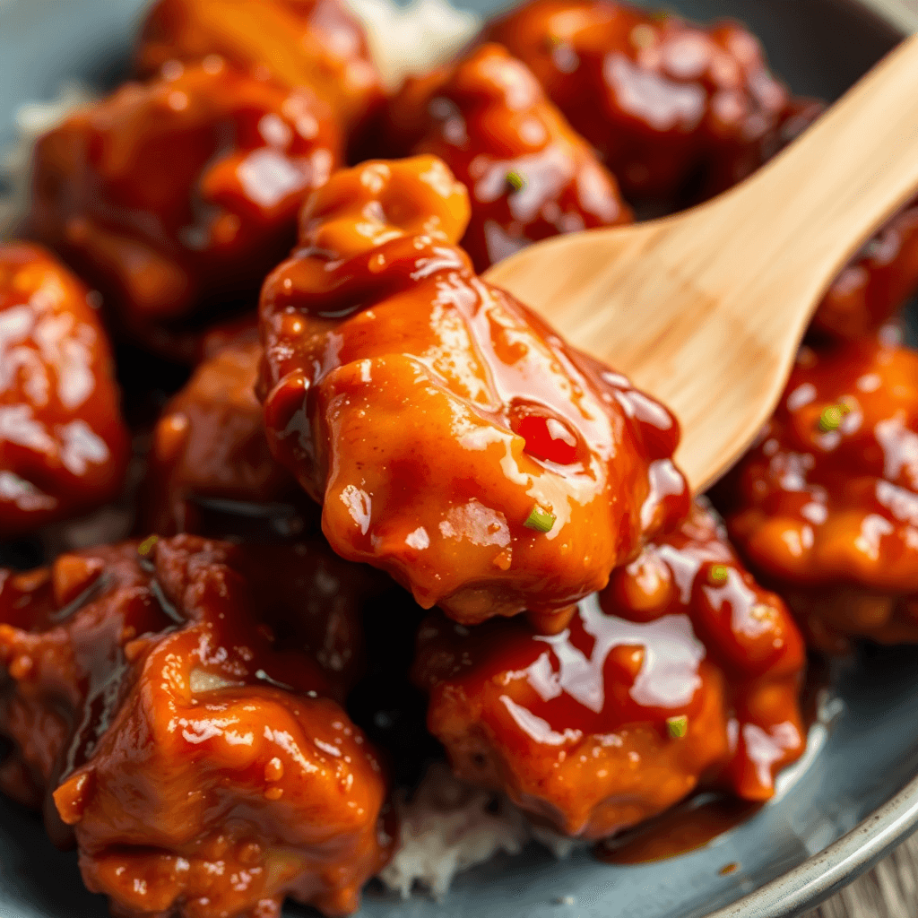 Sweet and Spicy Sticky Chicken
