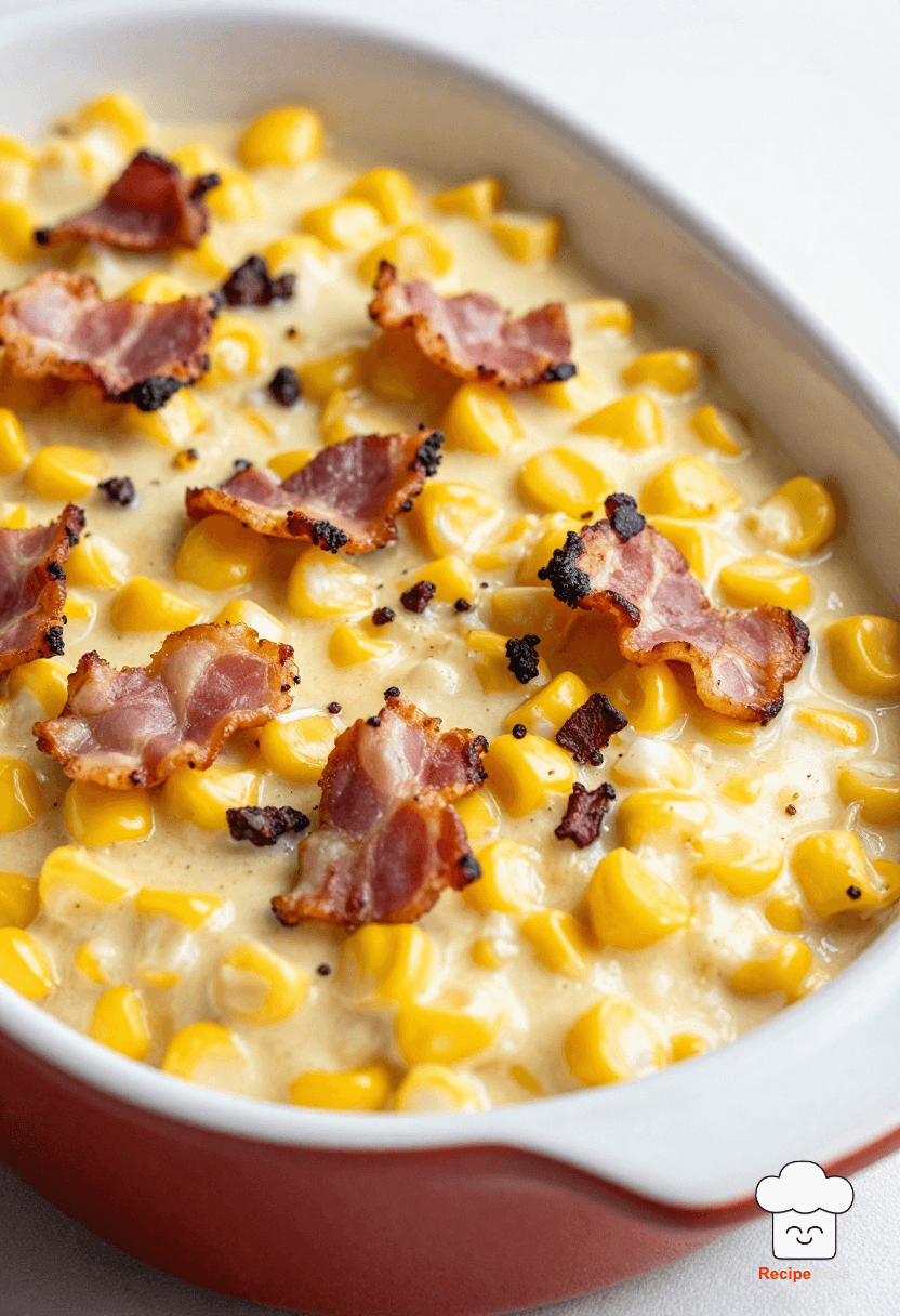 Creamy Corn and Bacon Bake