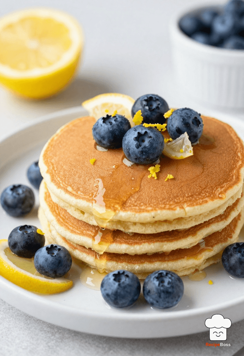 Classic Lemon Blueberry Pancakes