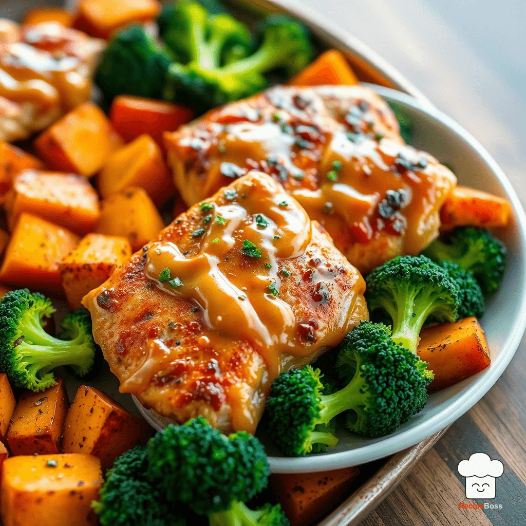 Sheet Pan Honey Mustard Chicken and Veggies