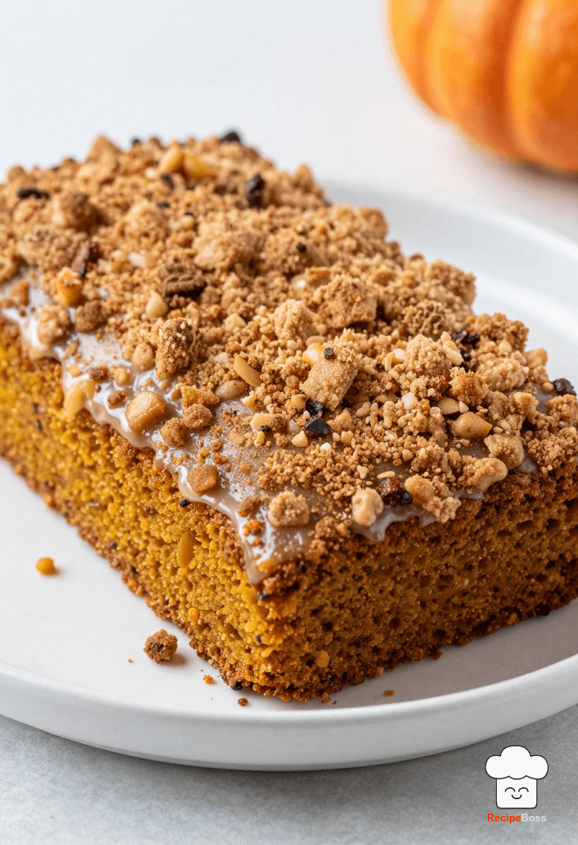 Classic Pumpkin Bread with Cinnamon Streusel Topping