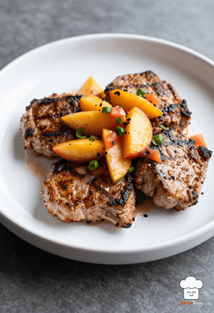 Pan-Seared Pork Chops with Fresh Peach Salsa