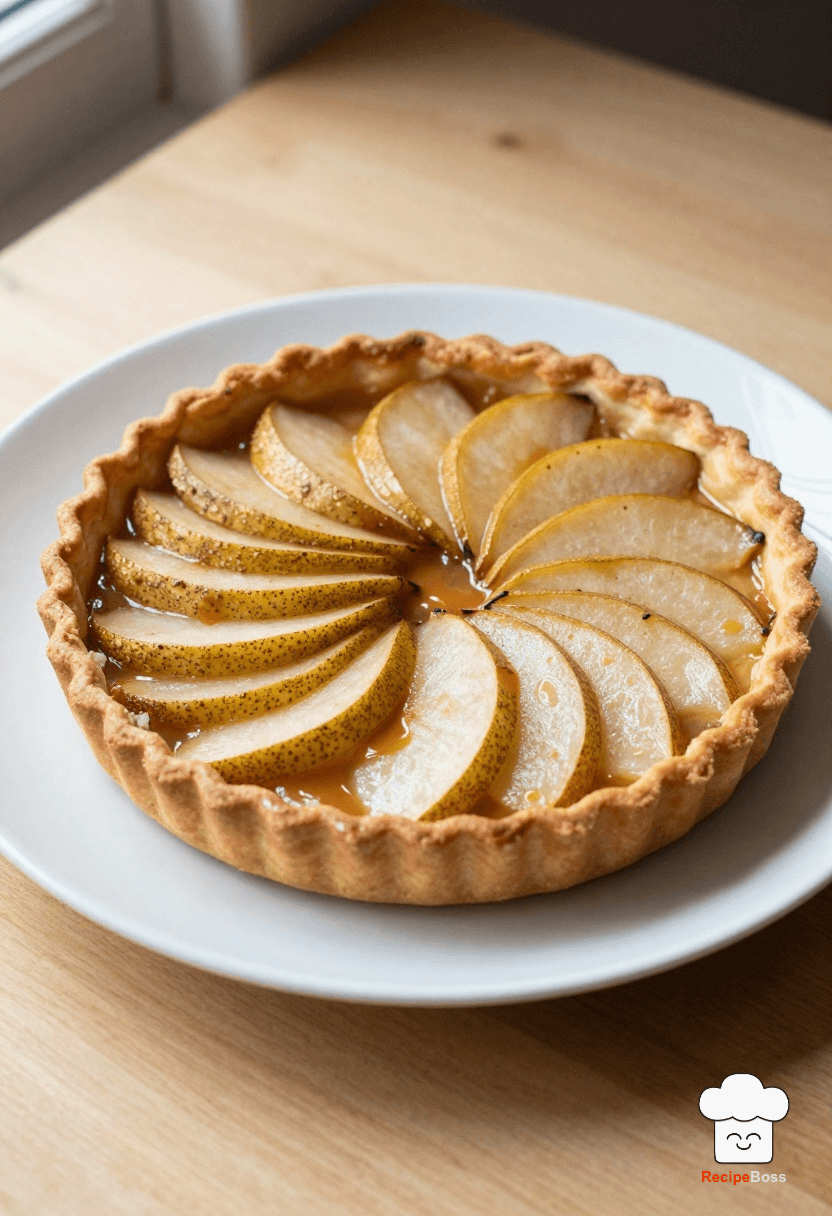 Salted Caramel Pear Galette