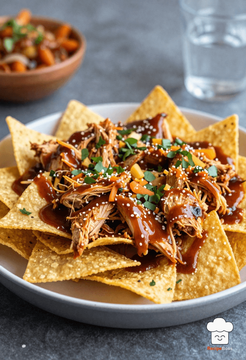 Loaded Barbecue Chicken Nachos