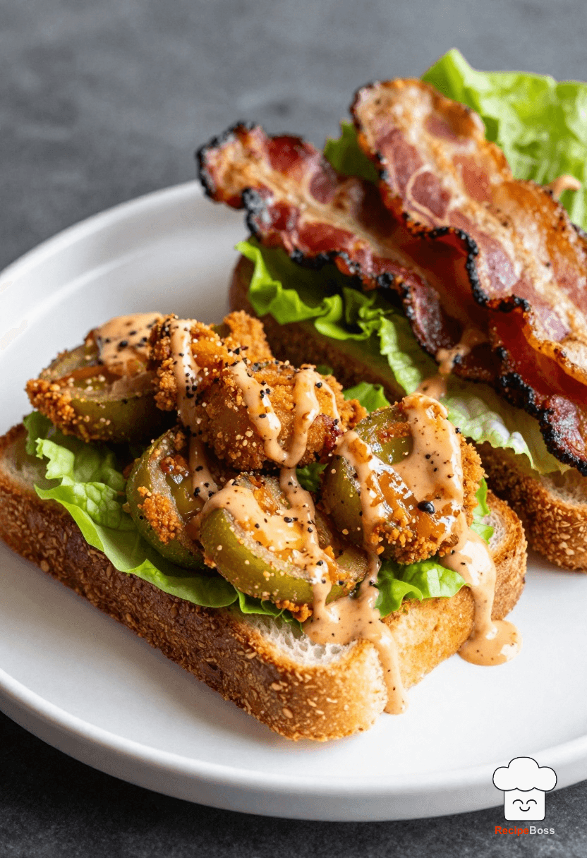 Crispy Fried Green Tomato BLT with Spicy Aioli