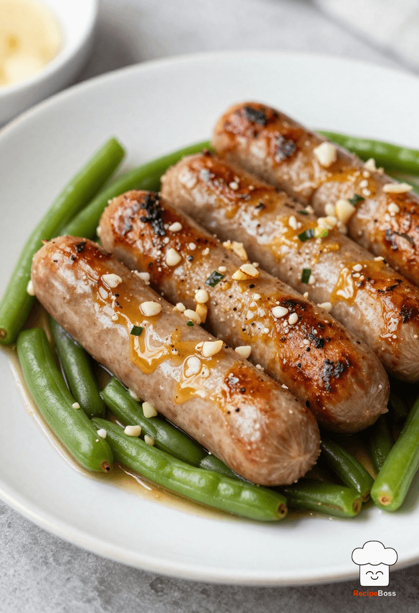 Garlic Butter Kielbasa and Green Beans