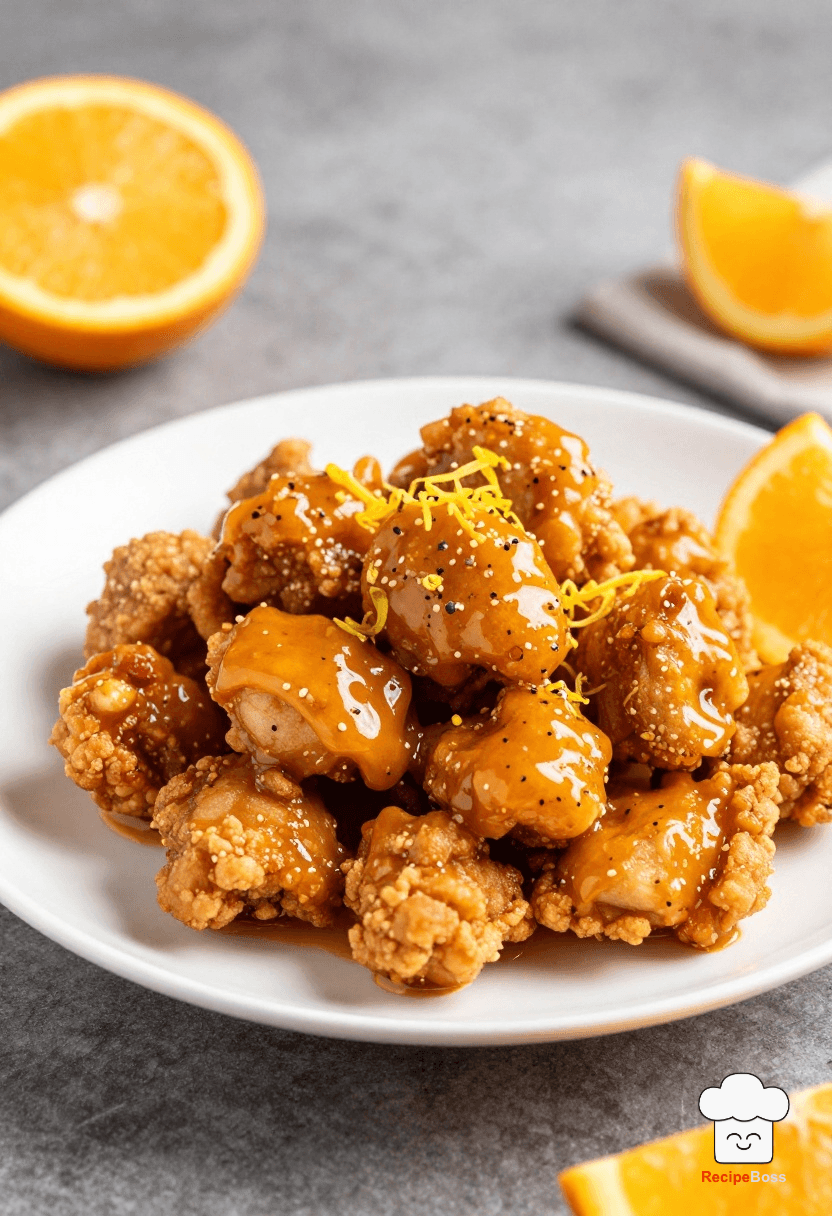 Crispy Orange Chicken with a Zesty Twist
