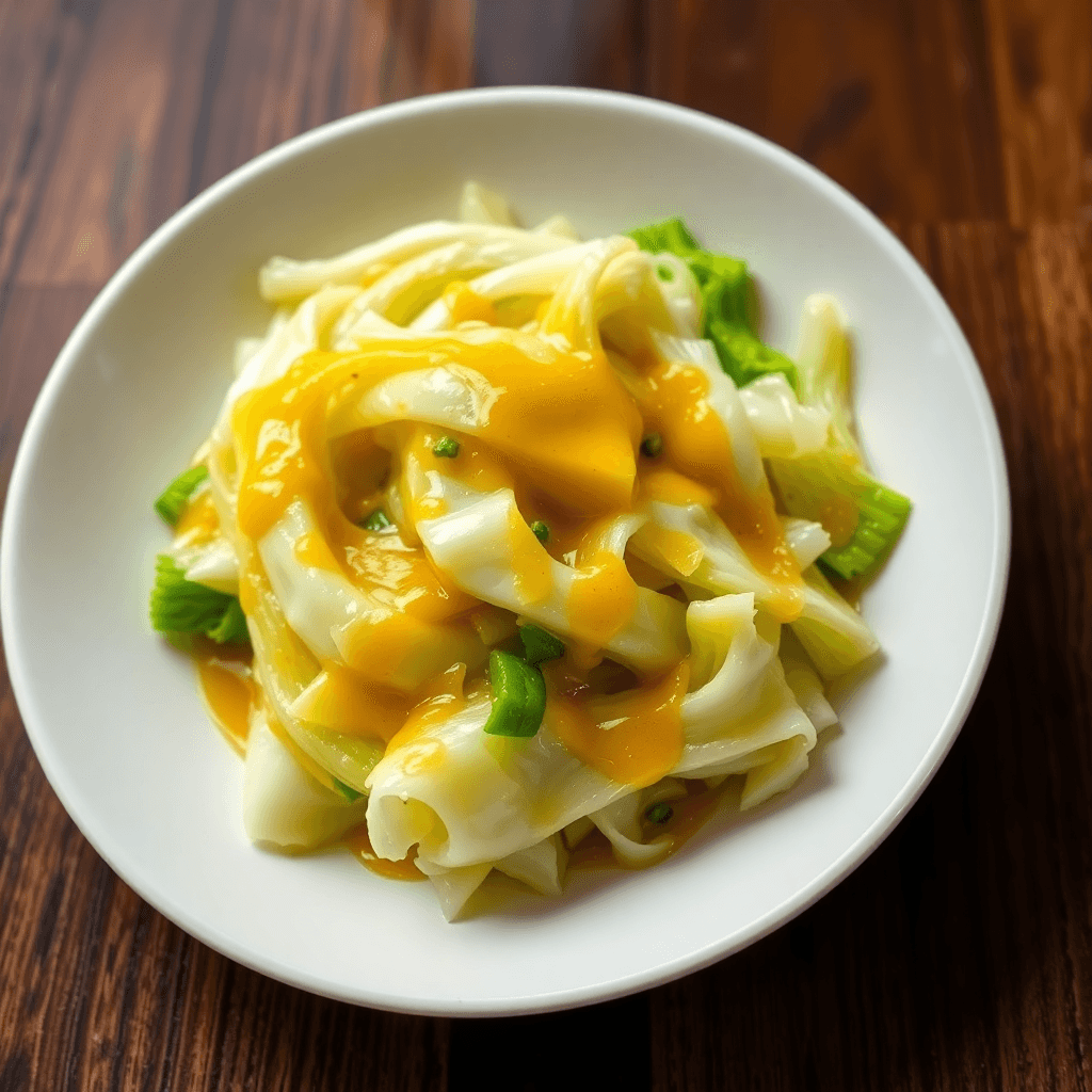 Steamed Cabbage with Garlic Butter
