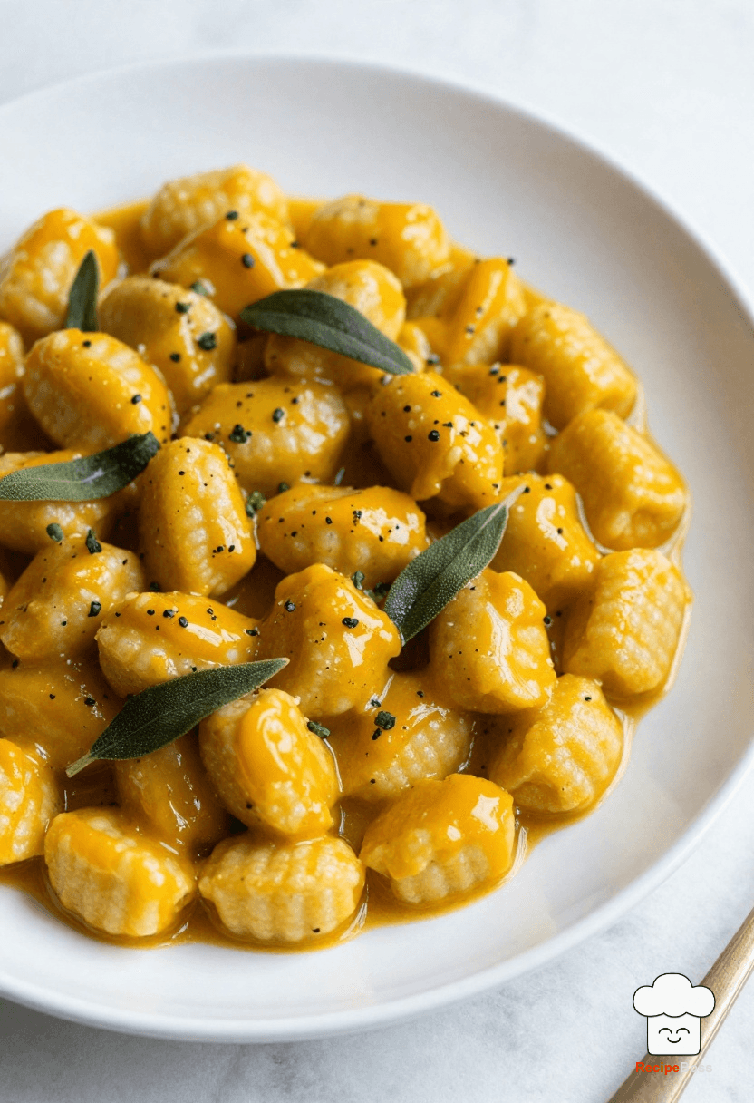 One Pan Gnocchi with Creamy Pumpkin Sage Sauce