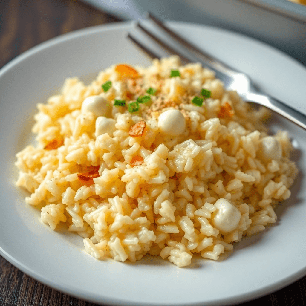 Creamy Cottage Cheese Rice Bake