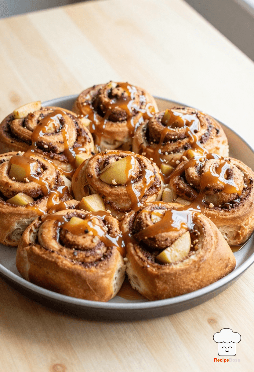 Caramel Apple Cinnamon Rolls
