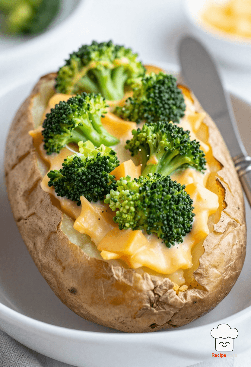 Creative Broccoli Cheddar Stuffed Baked Potato