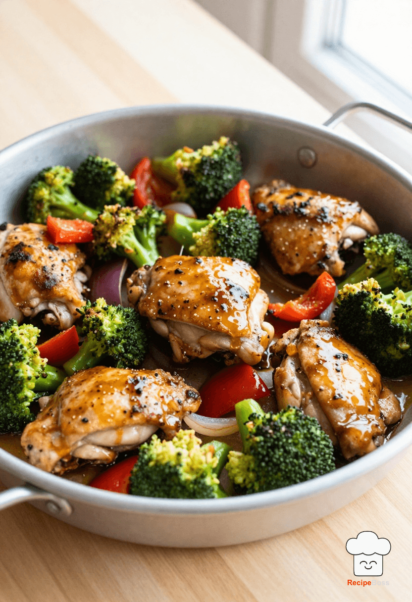 Sheet Pan Honey Mustard Chicken Thighs